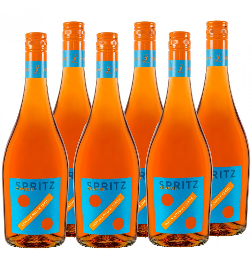 6 Flaschen Spritz Orange ALKOHOLFREI von Sgarzi Luigi � 750ml