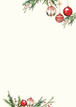 Weihnachtsbriefpapier XMAS DEKO mit Ihrem gew�nschten Text