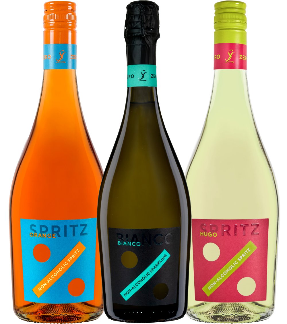 Das alkoholfreie Probierpaket mit 3 Flaschen Spritz & Sparkling � 750ml