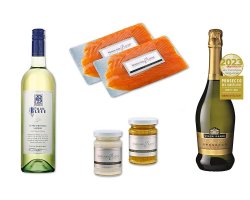 Nordland-Lachs Gourmet-Set | Lachs, Prosecco & Wei�wein
