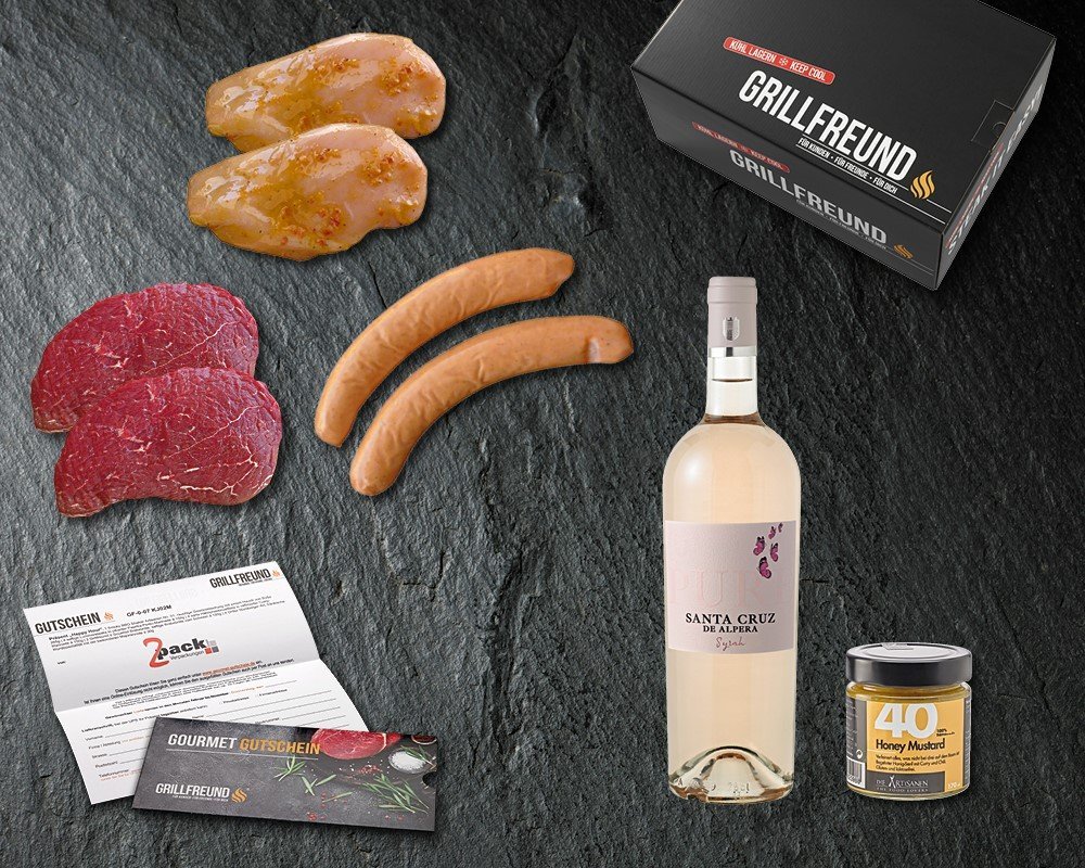 Gutschein f�r Grill-Geschenk Grill & Chill inklusive 24h-Frische-Versand f�r das Grill-Geschenk