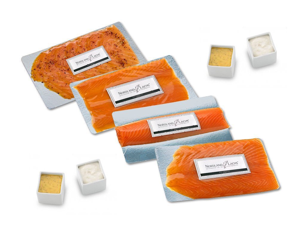 Nordland-Lachs Räucherlachs Gourmet Set CELEBRATION Nordland-Lachs Räucherlachs Gourmet Set CELEBRATION