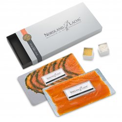 Edles Lachsgeschenk | mit R�ucherlachs & Gravadlachs 