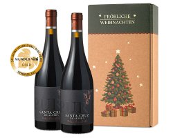 Weinpr�sent mit Mundus Vini Gold Rotwein