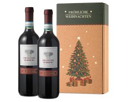 Weingeschenk Grande Barbera Fr�hliche Weihnachten