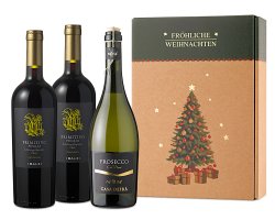 Das Wein Weihnachtsgeschenk mit Primitivo & Prosecco